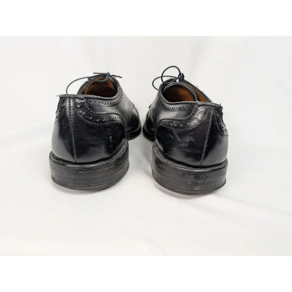 Allen Edmonds LEXINGTON 5101 Black Cap Toe Oxfords Derby Dress Shoes sz. 9 1/2 D main image 7